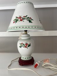 Ceramic Christmas Table Lamp With Ceramic Shade