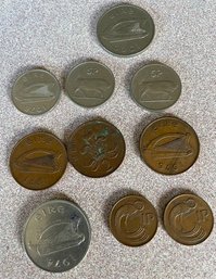 Lot Of Irish Pence Coins