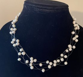 Vintage Chus Fresh Water Pearl Choker Necklace