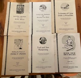 Lot Of Antique Do It Yourself Manuals And Old Pamphlets