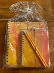Set Of Six Duo Note Pads And Pencil Gift Sets