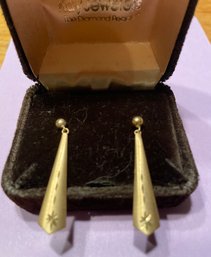Kay Jewelers 14 Kt Gold Post Dangle Earrings