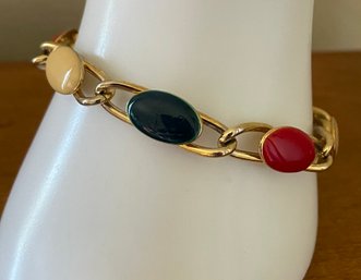 Colorful Goldtoned Vintage Bracelet