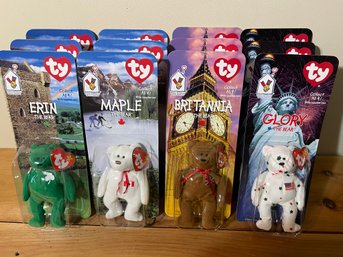 3 Near To Mint Sets Of 4 Ty Beanie Babies New In Packages