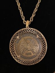 Vintage Doublesided Coin Necklace