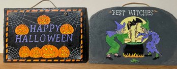Two Hand Painted Halloween Wall Decor #2