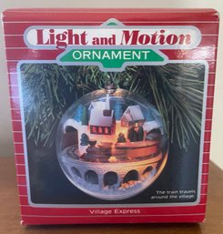 Vintage Hallmark Ornament Light And Motion Village Express