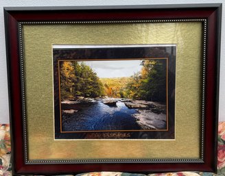 The CASCADES,  Print In Beautiful Matted Frame