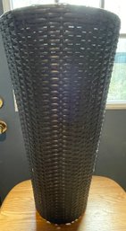 Nicely Made Tall Cylinder Wicker Basket