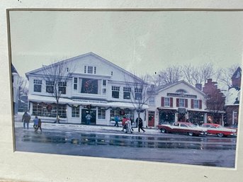 Old Framed Photograph Of The Stockbridge General Store