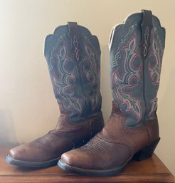 Justin Cowgirl Boots Size 8 1/2 C