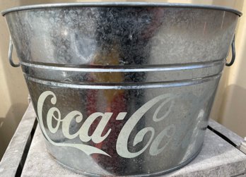Vintage Coca Cola Metal Wash Bucket