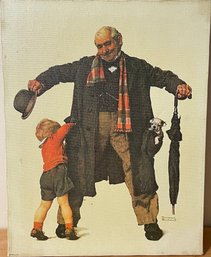 Norman Rockwell Painting/print On Canvas