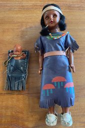 Vintage Native American Mother And Baby #2