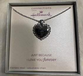 Love You Forever Heart Pendant Necklace
