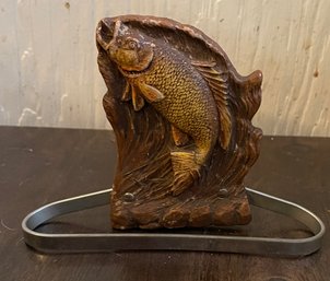 Vintage Wooden Fish Decor