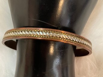Vintage Mens Braided Copper Bracelet