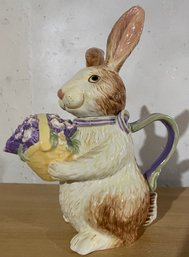 Longaberger Easter Bunny Teapot