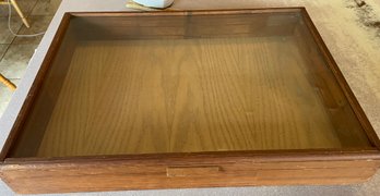 Large Vintage Table Top Wooden Shadow Box