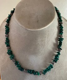 Green Beaded Magnetic. Choker Necklace