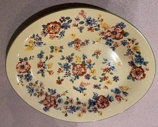 Beautiful Longaberger Spring Floral Pottery Collection Platter
