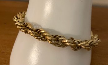 Sara Coventry Gold Toned Rope Bracelet