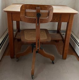 Vintage Desk And Chair