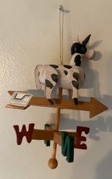 Cow Weathervane Ornament