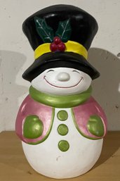 Handpainted Ceramic Snowman