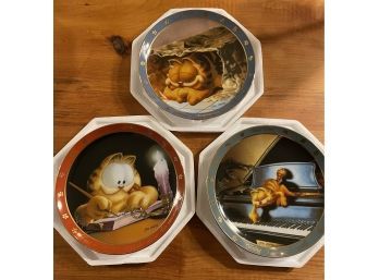Vintage Vintage Garfield Collectors Plates, Set Of 3 Dear Diary Series