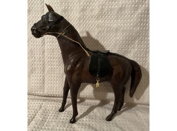 Natures Kingdom Handcrafted Leather Horse Scul,New With Tags
