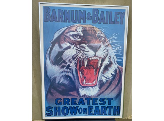 Barnun & Bailey Great Show On Earth Print In Frame