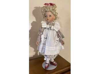 Vintage Mary Mary Quite Contrary Doll With Stand