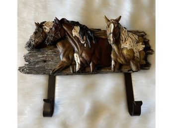 Horse Wall Decoration With Hooks