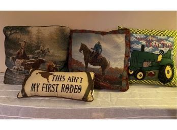Lot Of Country Throw Pillows