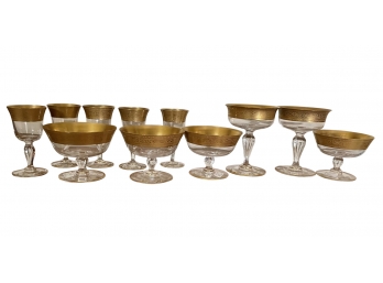 Absolutely Beautiful Antique Glasses With Gold Brim