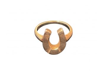 Very Early 14kt Gold Horseshoe Ring