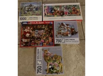 Variety Lot Of Puzzles