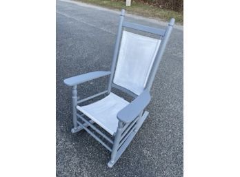 Light Greyish Blue Rocking Chair
