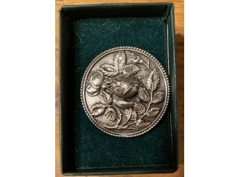 Vintage Pewter Hummingbird Pin/Brooch