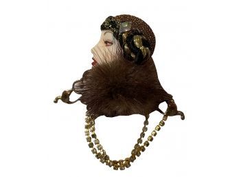 Absolutely Beautiful Vintage  Manequin Pin/brooch