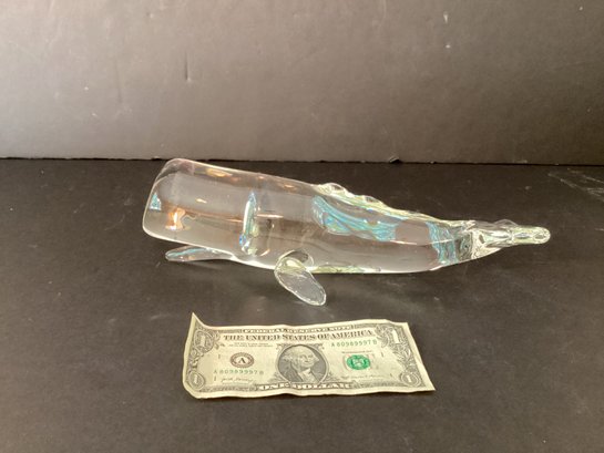 Original Sam Stifik Nantucket Blown  Glass Sperm Whale