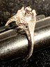 Vintage 18k Gold Solitaire Diamond Ring .30 Carat Diamond 1940s Era