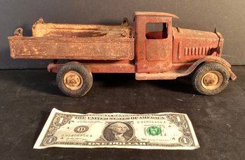 Antique Metal Craft  Toy Truck With Working  Tires-and Wheels