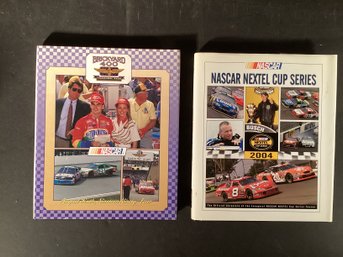 2 NASCAR Hard Cover Books Brickyard 400 & Nextel Cup Series