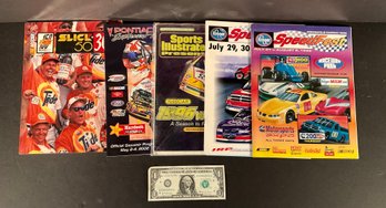 5 Vintage Nascar Assorted Race Programs