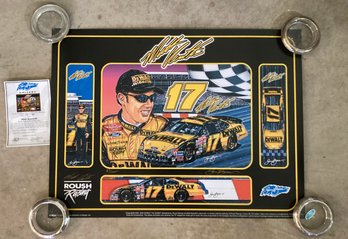NASCAR Matt Kenseth Numbered And Signed Poster By The Late Artist Sam Bass