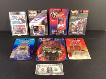 WOW! 7 Die Cast Metal Race Cars. New Old Stock. Never Opened