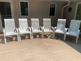 6 Outdoor Metal Patio / Deck Chairs