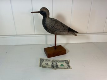 Vintage Mark McNair Carved And Painted Shorebird Decoy
